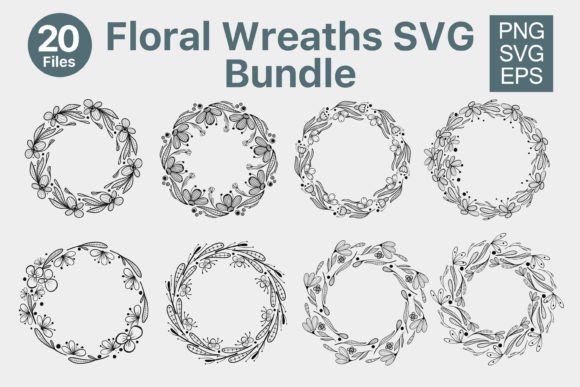A Digital Collection for Year-Round Creativity: The Floral SVG Wreath Bundle