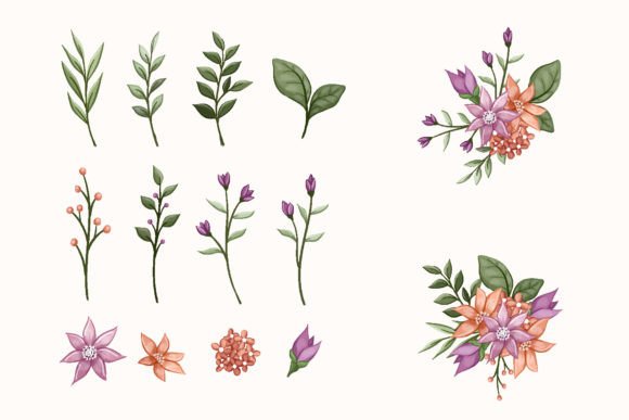 Botanic Blossom Floral Foliage Elements: A Practical Resource Analysis