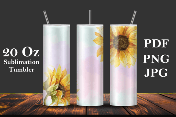 Crafting Elegance: The Watercolor Floral 20oz Tumbler Digital Design