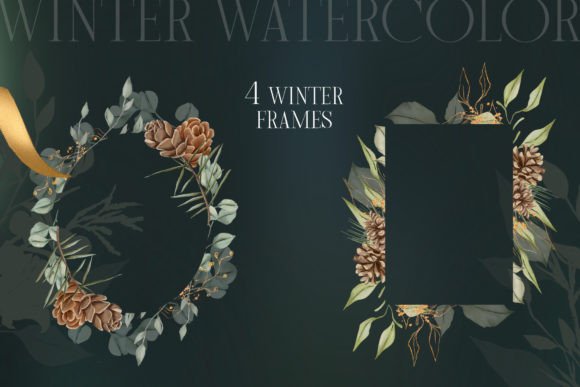 Elevate Your Winter Projects with Watercolor Floral Frames