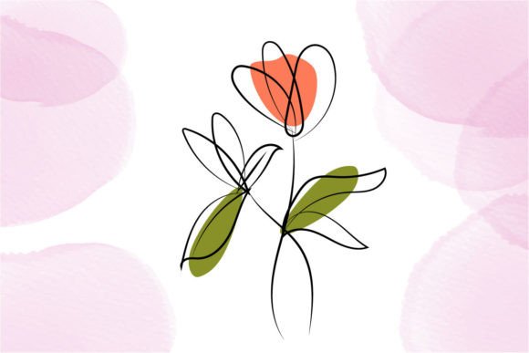 Floral Wall Liner Art Design: A Continuous Line Revolution