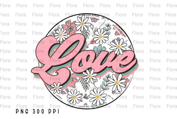 Love Happy Valentine Floral Flower PNG for Creative Projects