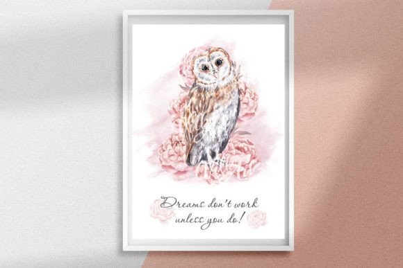 Owls & Peonies: Transforming Spaces with Watercolor Art Prints