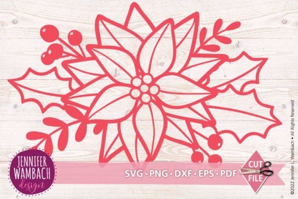 Poinsettia Floral: An Elegant Design for Seasonal Projects