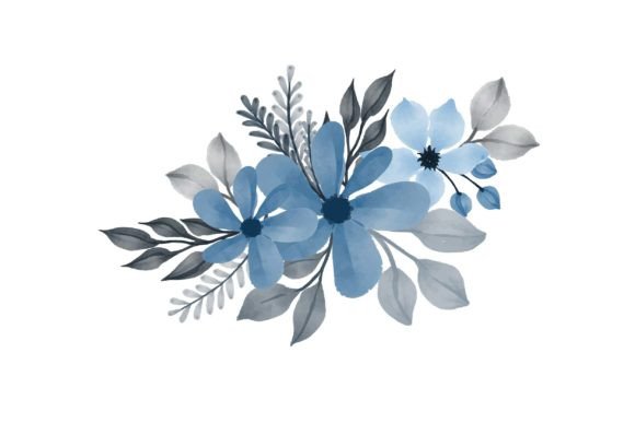 The Blue Floral Watercolor Frame: A Foundation for Creative Workflows