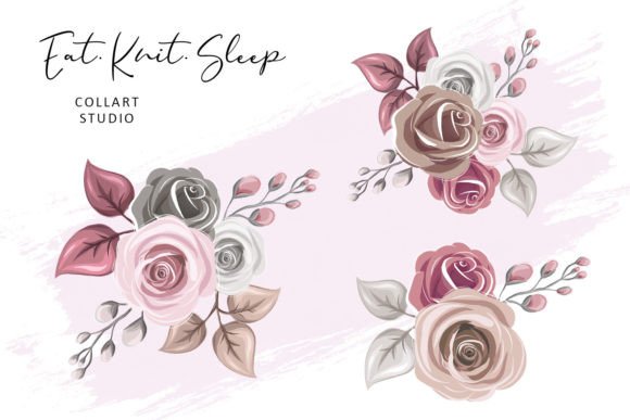 The Floral Crafter's Essential Toolkit: Hand-Drawn Clipart for Unique Artistry