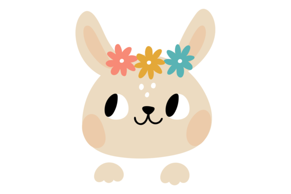 The Rabbit Head in Floral Wreath: A Modern Spring Holiday Symbol