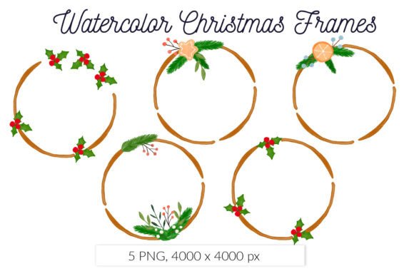The Strategic Value of the Watercolor Christmas Floral Circle Frame