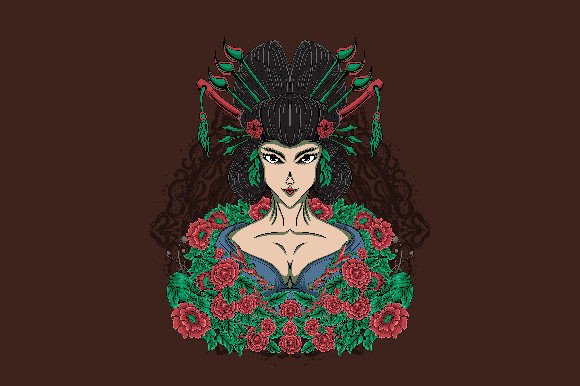 Unlocking the Potential of Your Geisha with Floral Vector Illustration