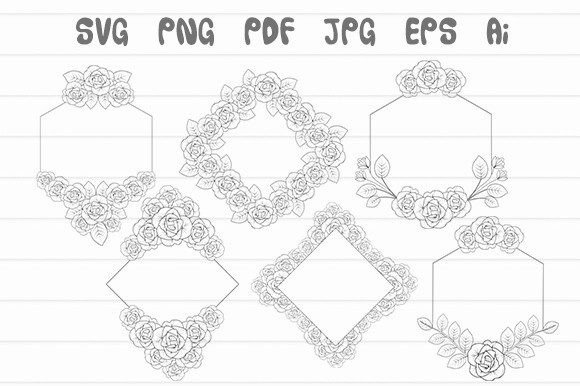 Versatile Elegance: Crafting with Flower Frame SVG and Floral Border PDF